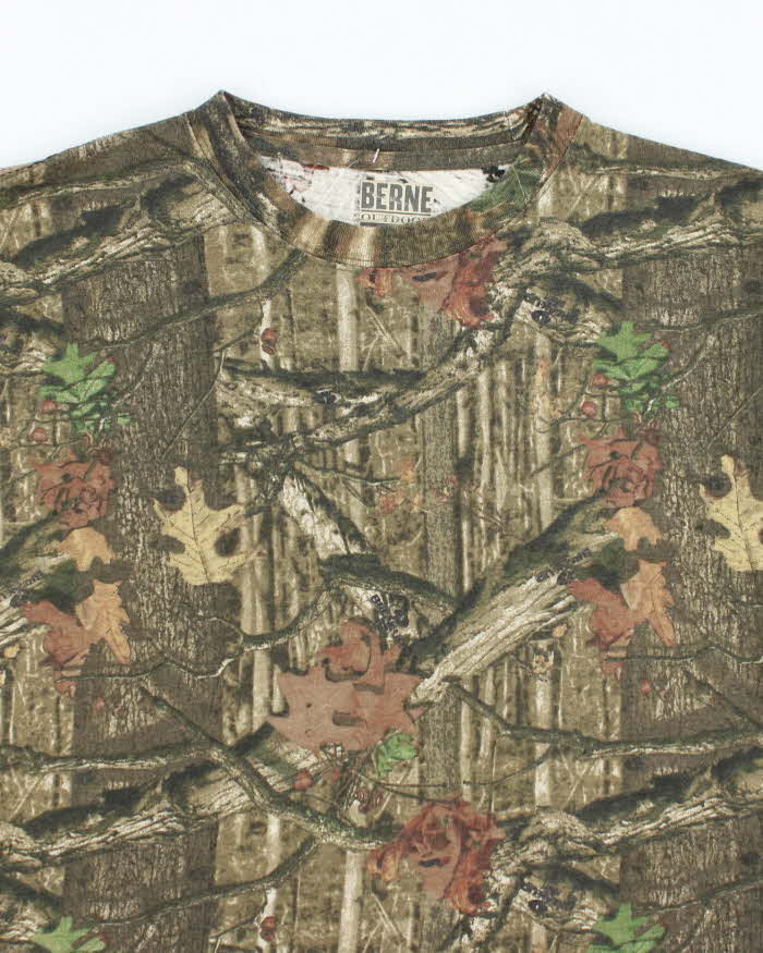 Vintage Berne Outdoors Camouflage T-shirt - M