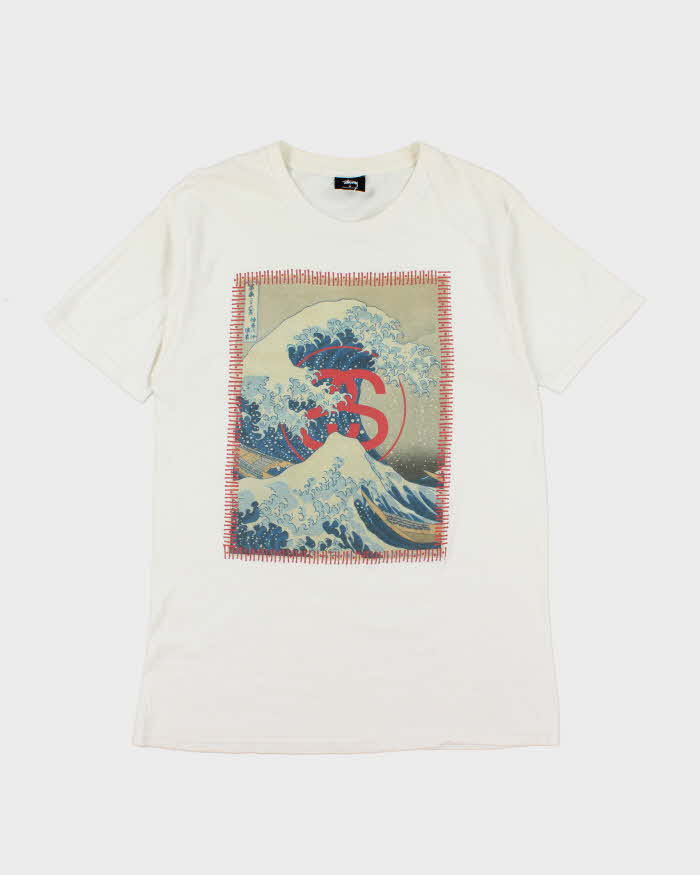 Vintage Stussy The Great Wave off Kanagawa T-shirt - M