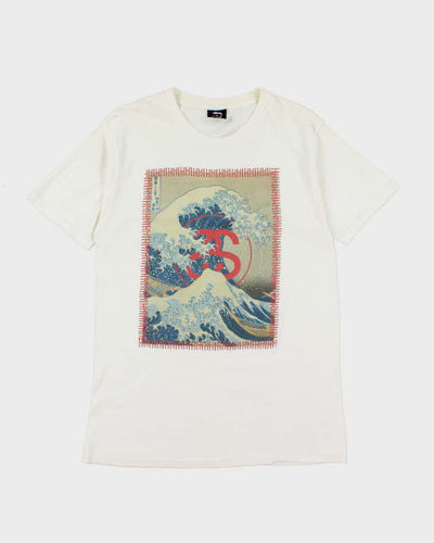 Vintage Stussy The Great Wave off Kanagawa T-shirt - M
