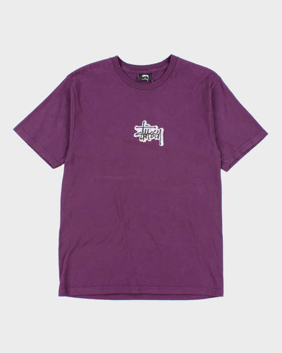 Vintage Stussy Holographic Logo T-shirt - M