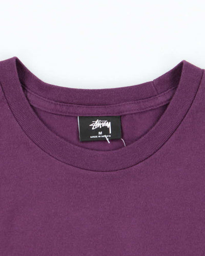 Vintage Stussy Holographic Logo T-shirt - M