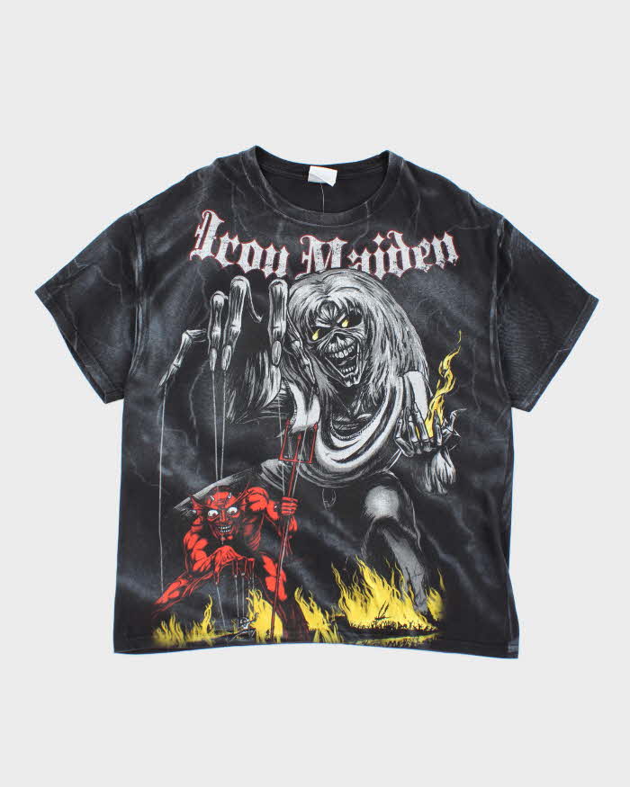 Vintage Iron Maiden All Over Print T-shirt - XL