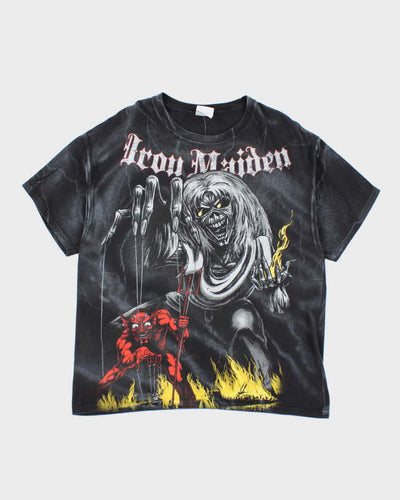 Vintage Iron Maiden All Over Print T-shirt - XL