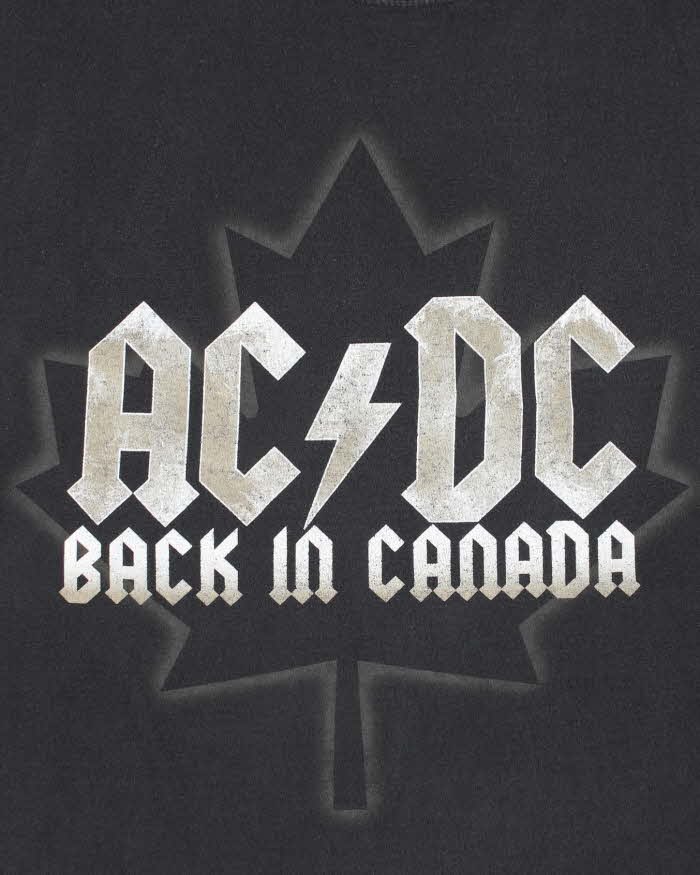 Vintage ACDC Back In Canada T-shirt - L