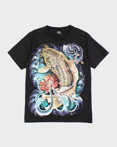 Vintage Y2k 00s Cabello Koi Fish T-shirt - S