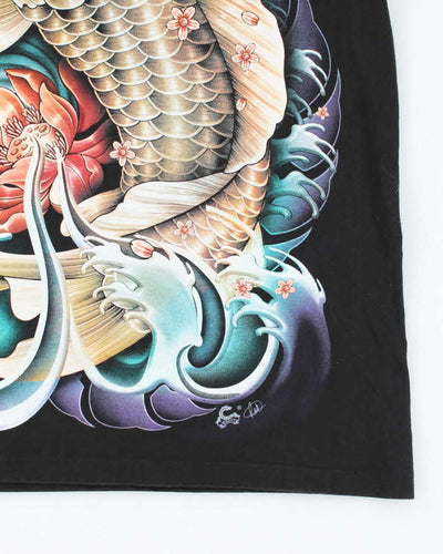 Vintage Y2k 00s Cabello Koi Fish T-shirt - S