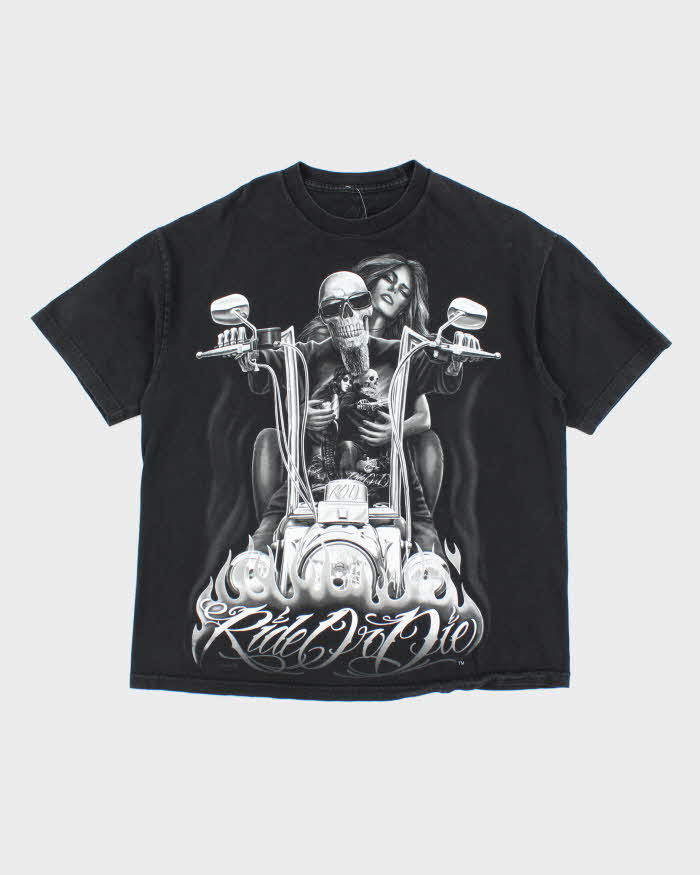 Vintage Ride Or Die Graphic T-shirt - XL