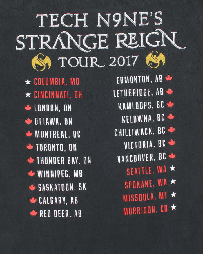 Vintage Tech N9ne's Tour T-shirt - M