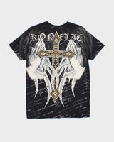 Vintage Y2k 00s Konflic All Over Print T-shirt - M