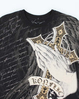 Vintage Y2k 00s Konflic All Over Print T-shirt - M