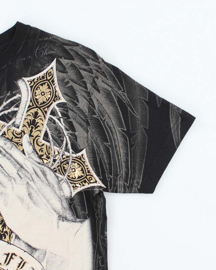 Vintage Y2k 00s Konflic All Over Print T-shirt - M