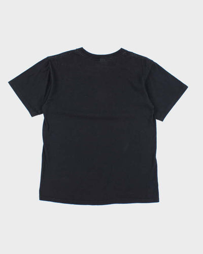 Vintage In Flames Black Short Sleeve T-shirt - M