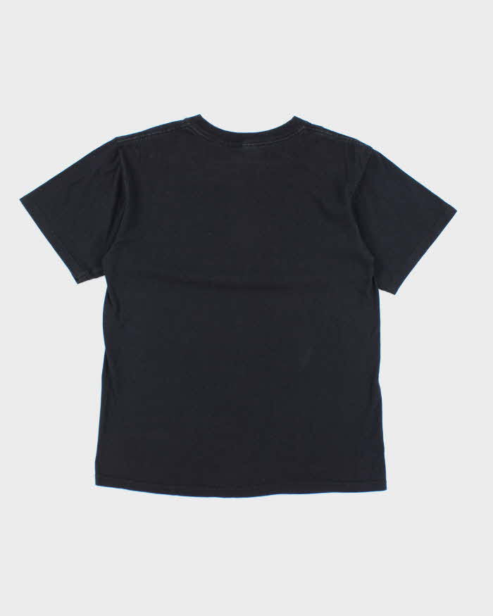 Vintage In Flames Black Short Sleeve T-shirt - M