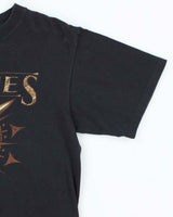 Vintage In Flames Black Short Sleeve T-shirt - M