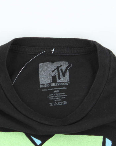 Vintage MTV Black Short Sleeve T-shirt - M