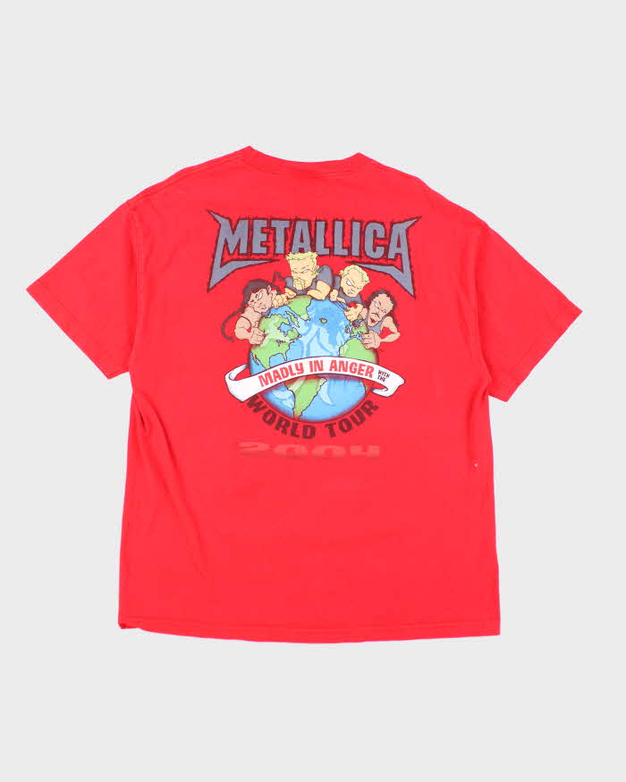 Vintage Metallica Madly In Anger World Tour T-shirt - XL