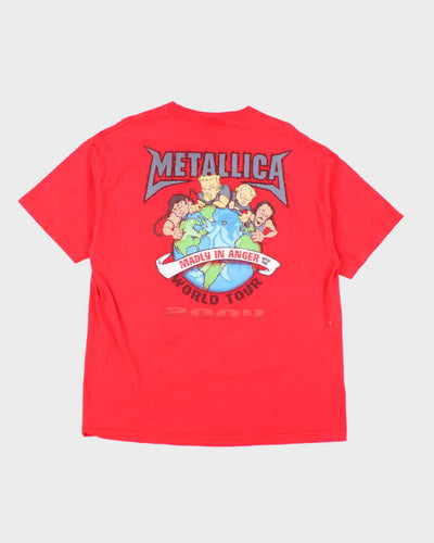 Vintage Metallica Madly In Anger World Tour T-shirt - XL