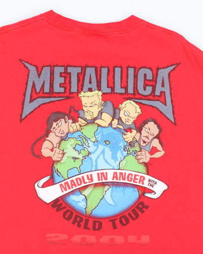 Vintage Metallica Madly In Anger World Tour T-shirt - XL