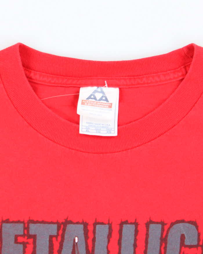 Vintage Metallica Madly In Anger World Tour T-shirt - XL