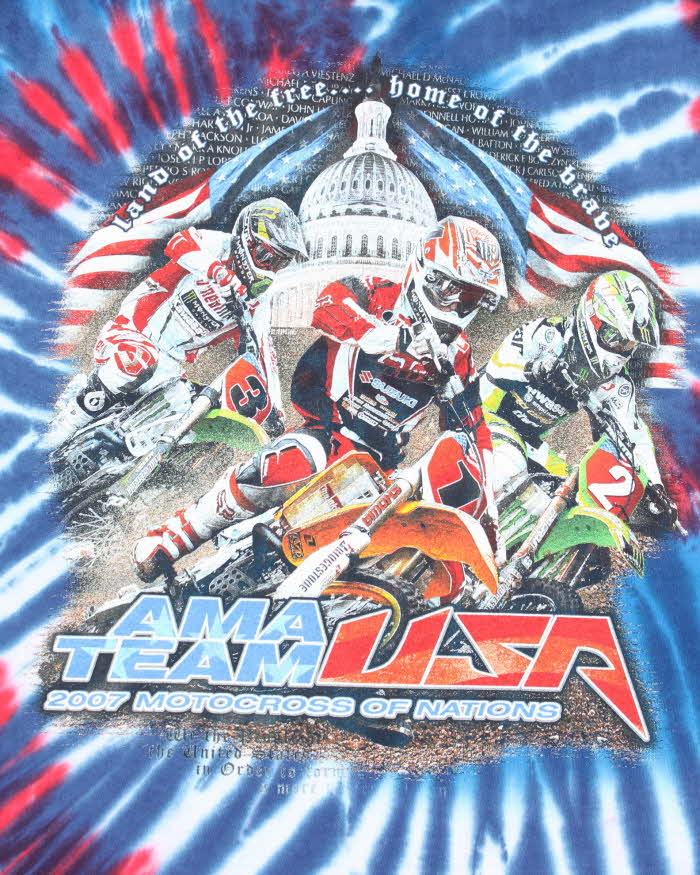 Vintage USA Motocross Of Nations 2007 T-shirt - L