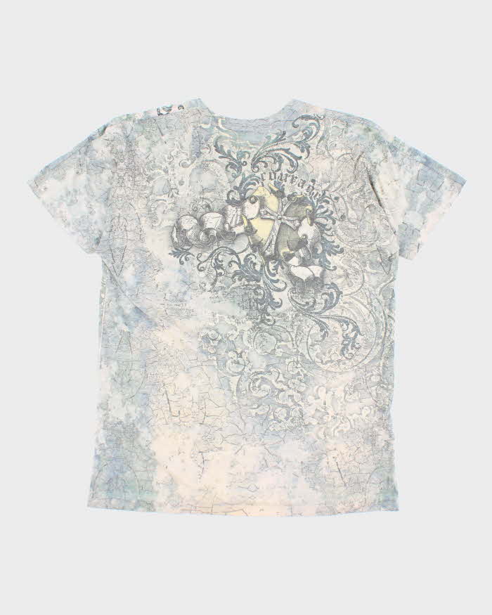 Vintage Y2k 00s Vick Mayhem All Over Print T-shirt - L