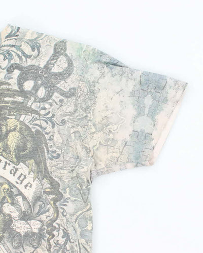 Vintage Y2k 00s Vick Mayhem All Over Print T-shirt - L