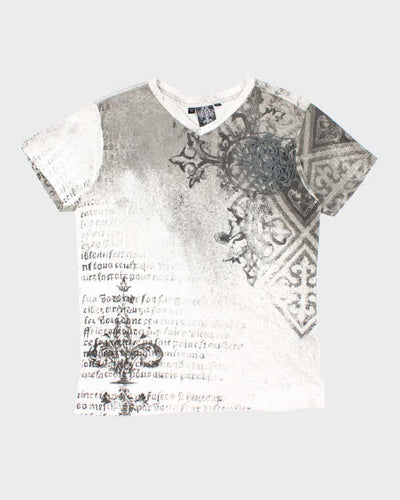 Vintage Y2k 00s Roar All Over Print T-shirt - L