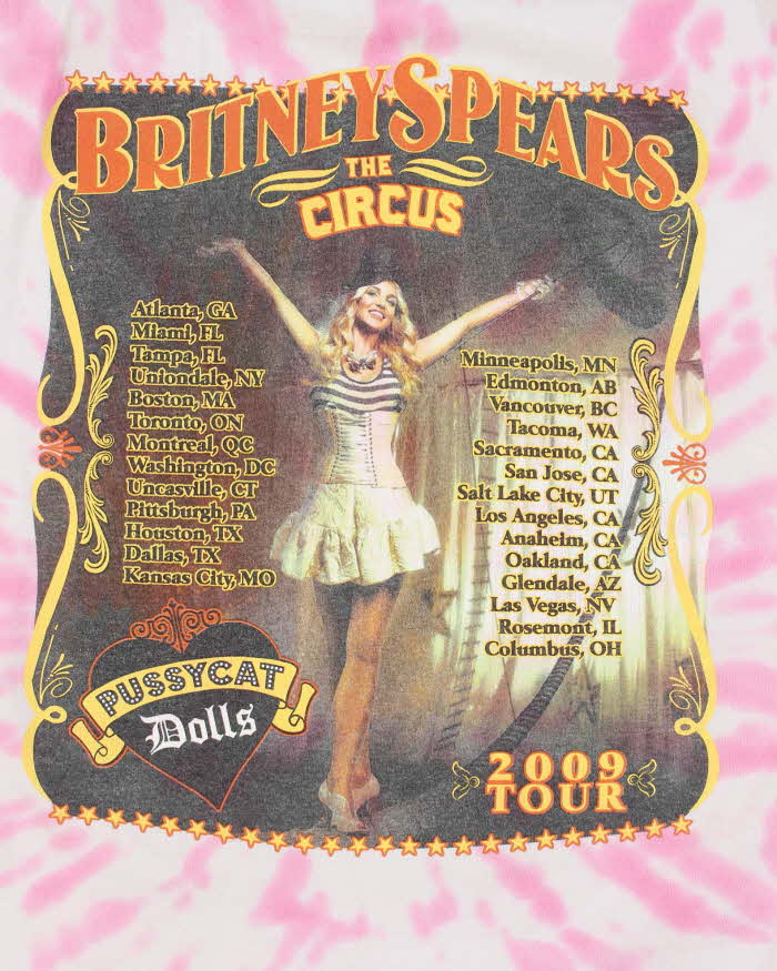 Vintage 00s Britney Spears The Circus Tour T-shirt - M