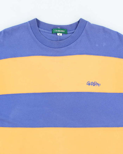 Vintage Giordano Stripe T-shirt - M