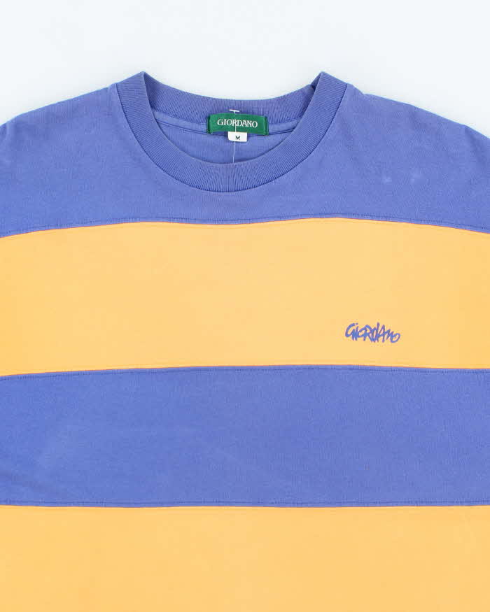 Vintage Giordano Stripe T-shirt - M