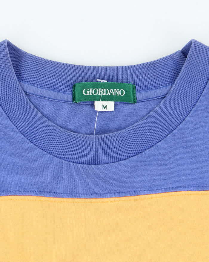 Vintage Giordano Stripe T-shirt - M