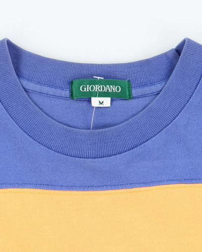 Vintage Giordano Stripe T-shirt - M