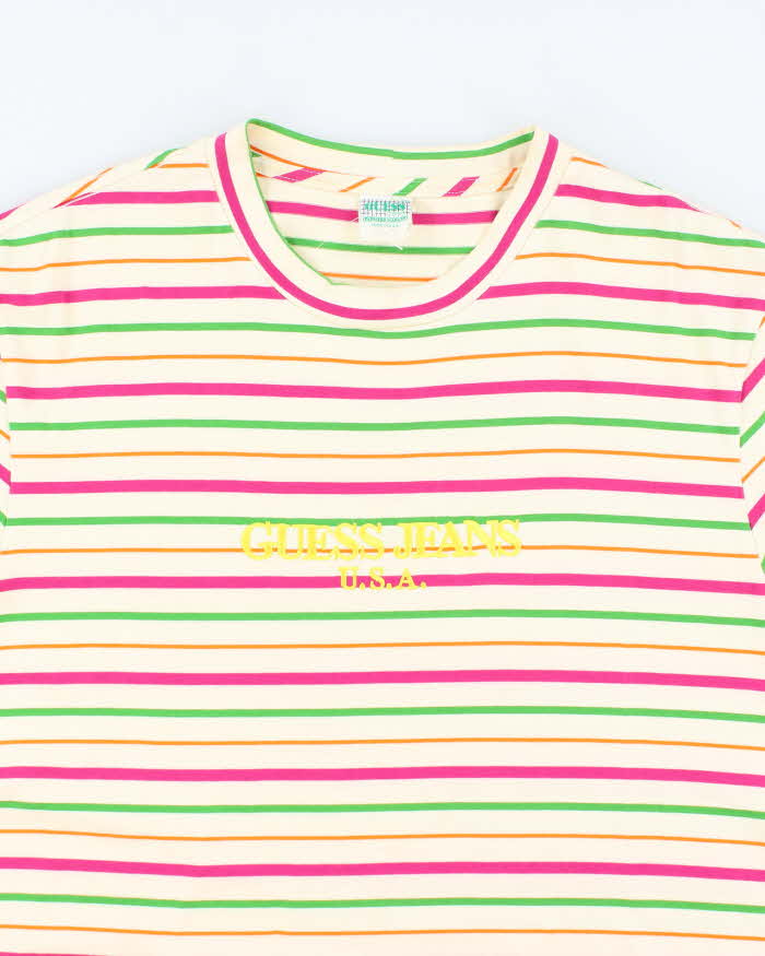 Vintage Guess Originals Stripe T-shirt - XL