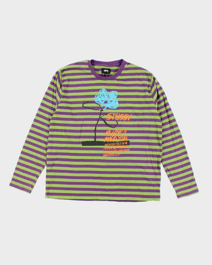 Vintage Stussy Long Sleeve T-shirt - XL