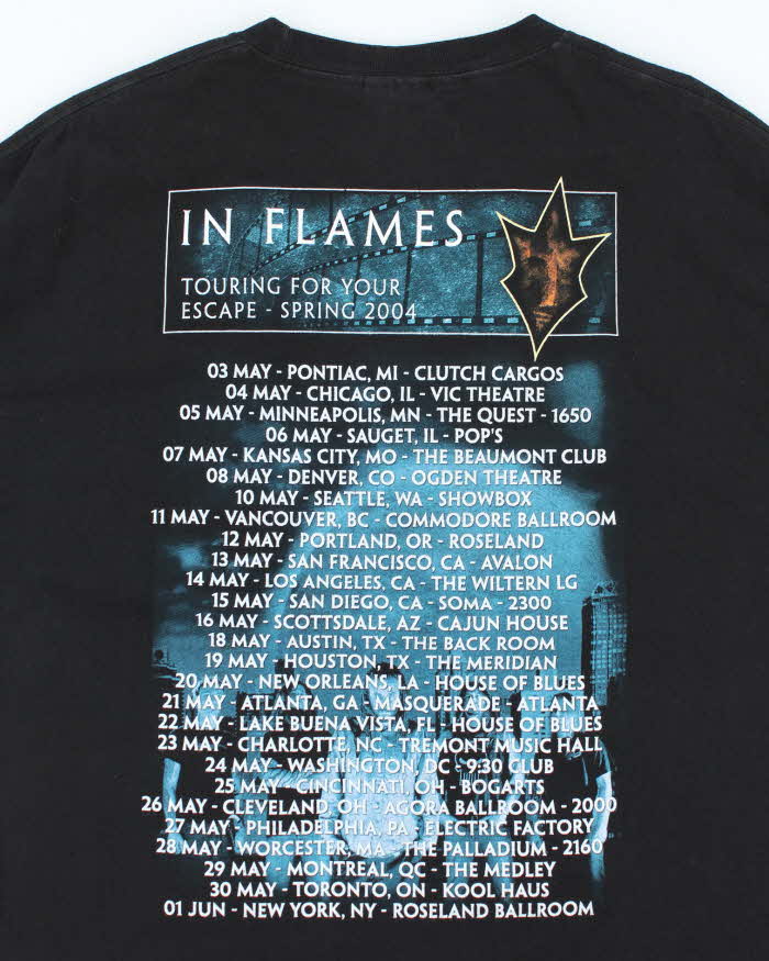Vintage 2000's In Flames Graphic T-shirt - XL