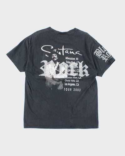 Vintage 2000s Carlos Santana Rhinestone Tour T-shirt - L