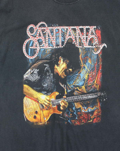 Vintage 2000s Carlos Santana Rhinestone Tour T-shirt - L