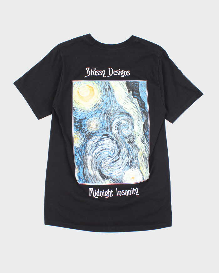 Vintage 00s Stussy Midnight Insanity T-shirt - S