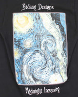 Vintage 00s Stussy Midnight Insanity T-shirt - S