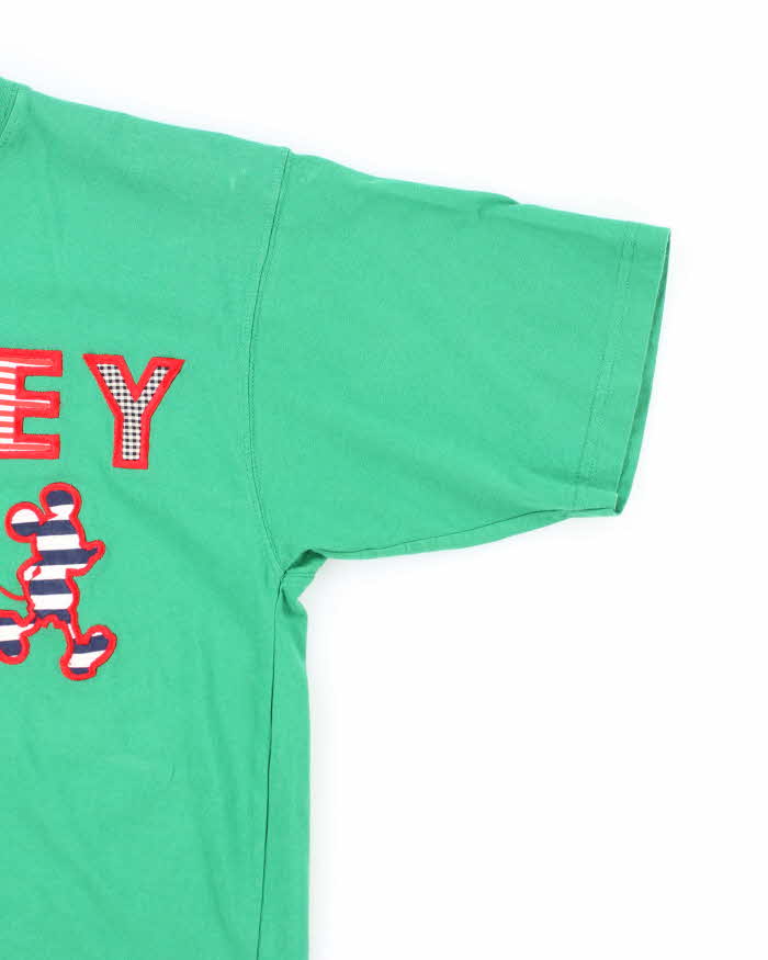 Vintage Disney Mickey Mouse Embroidered T-shirt - S