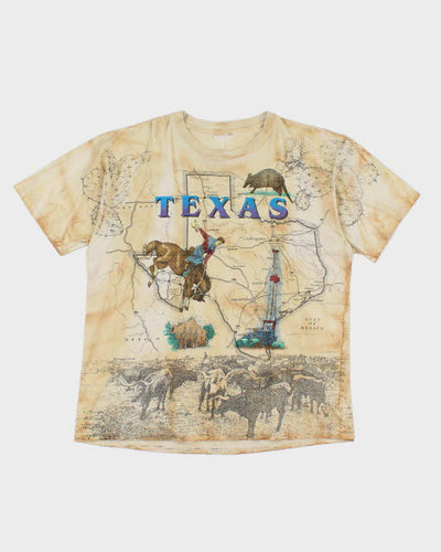 Vintage Texas All Over Print T-shirt - XL
