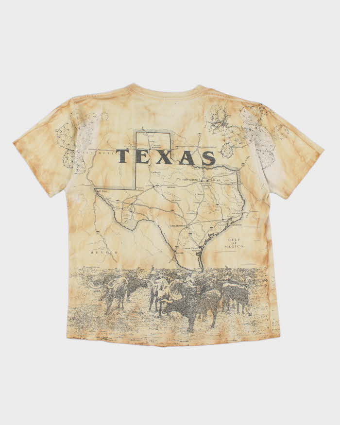 Vintage Texas All Over Print T-shirt - XL