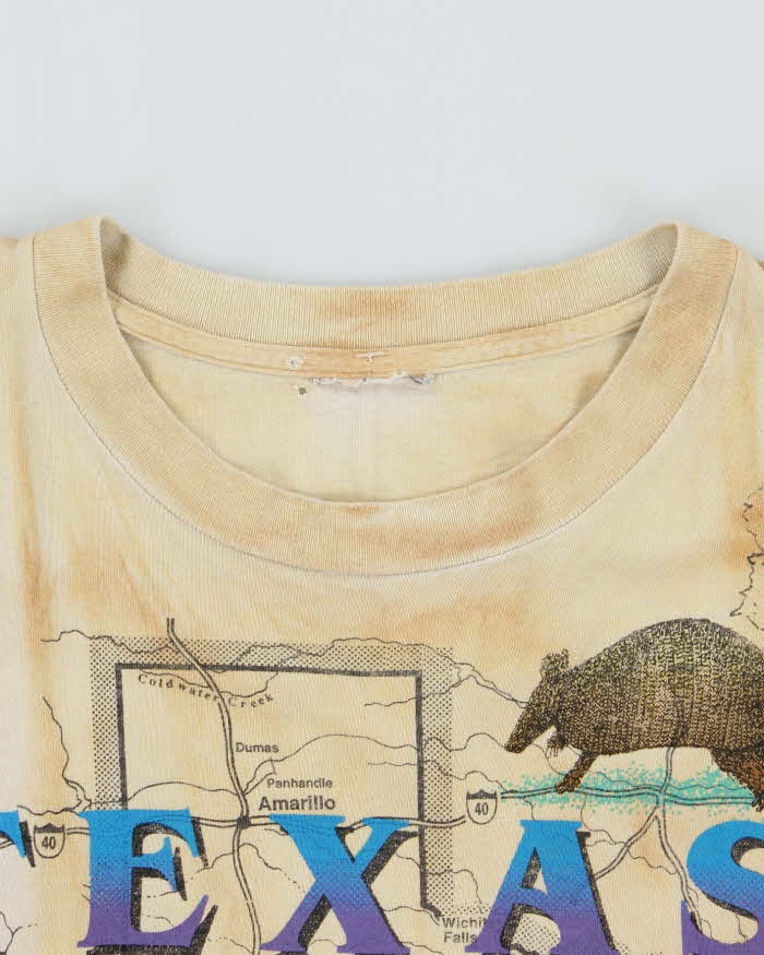 Vintage Texas All Over Print T-shirt - XL