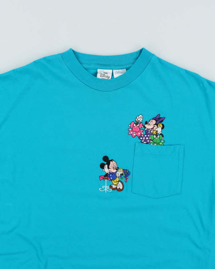 Vintage Disney Embroidered  T-shirt - XXL