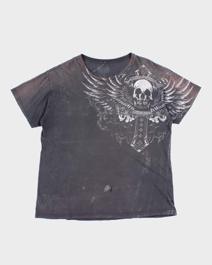 Vintage Y2k 00s Xzavier All Over Print T-shirt - XL