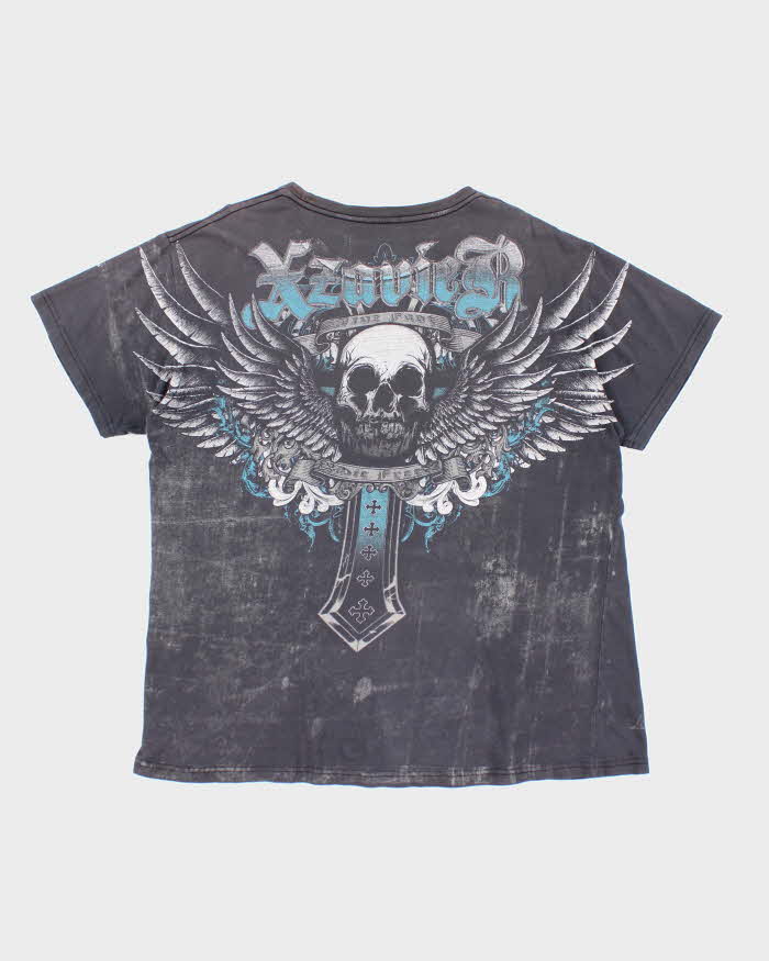 Vintage Y2k 00s Xzavier All Over Print T-shirt - XL