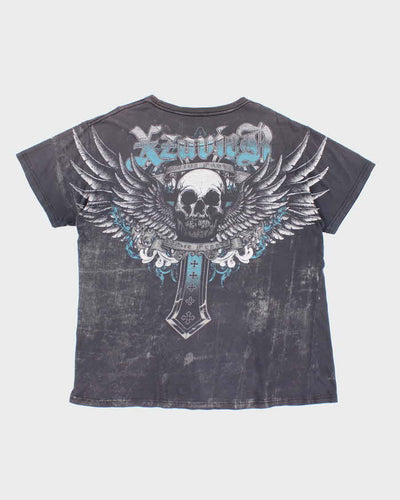 Vintage Y2k 00s Xzavier All Over Print T-shirt - XL