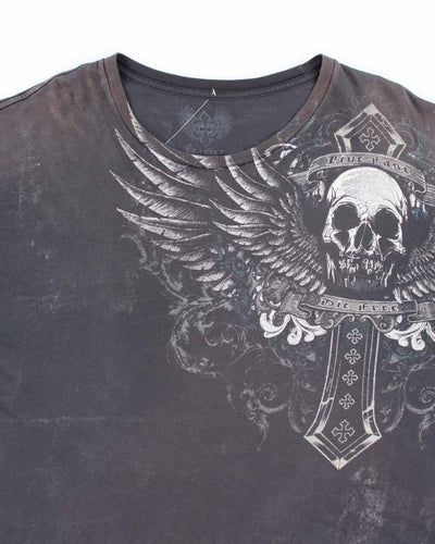 Vintage Y2k 00s Xzavier All Over Print T-shirt - XL