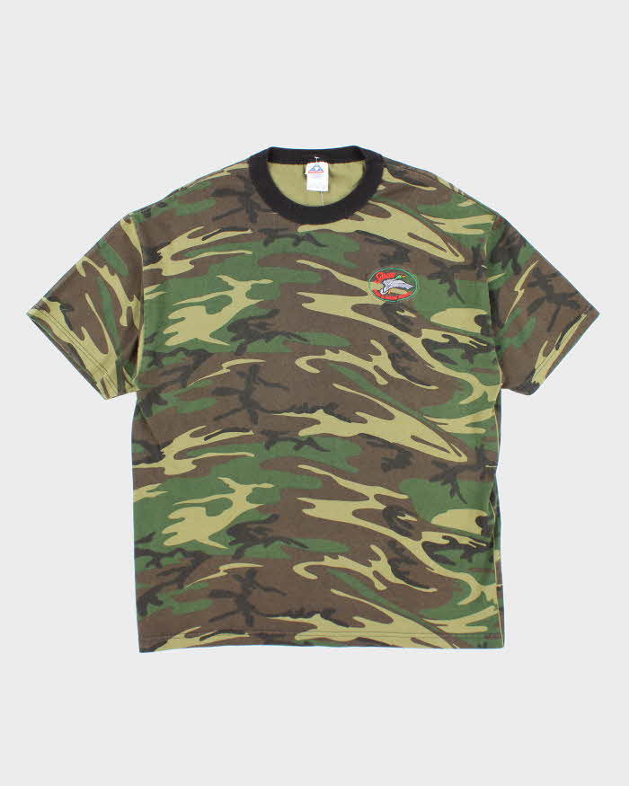 Vintage Sarcee Fish &amp; Game Assoc Camouflage T-shirt - XL