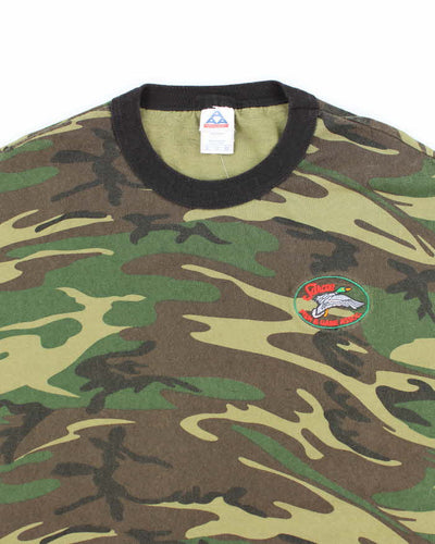 Vintage Sarcee Fish & Game Assoc Camouflage T-shirt - XL